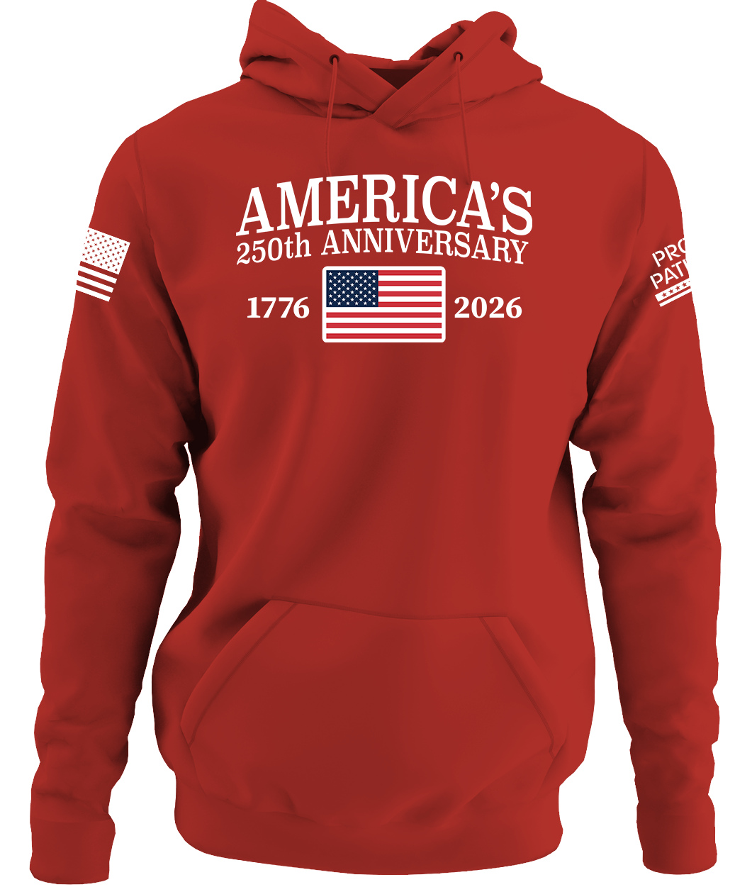 America 250th Anniversary Hoodie, Patriotic Pullover Sweatshirt