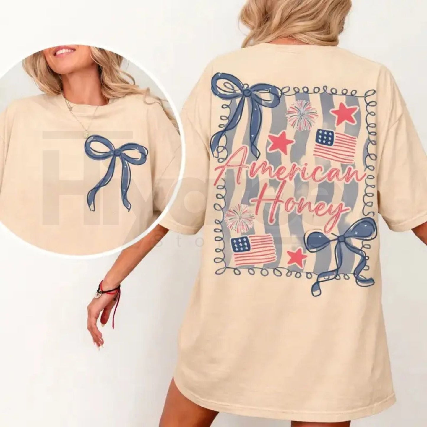 American Honey Coquette 4th of July Vintage USA Top