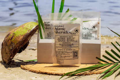 Raw Instincts Dehydrated Atlantic Silverside Fish Treats for Cats and Dogs