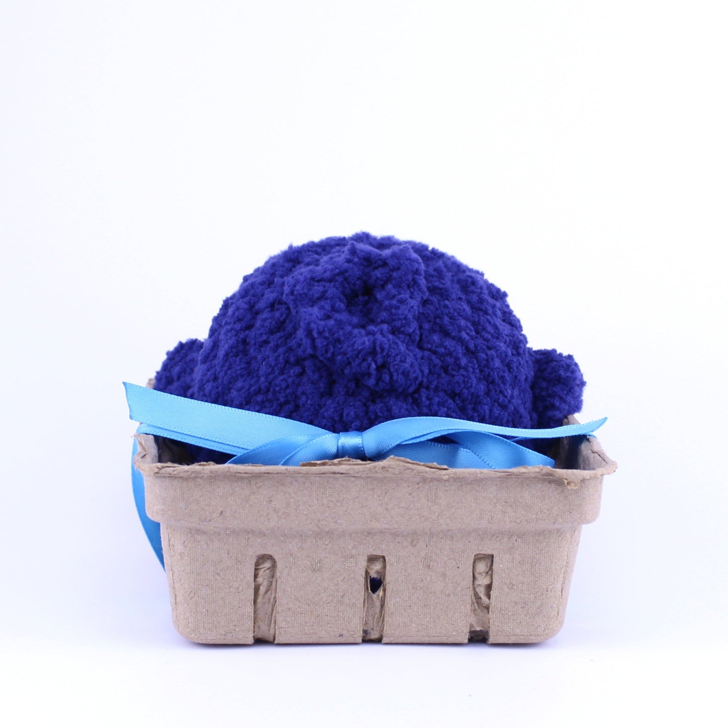 Betty the Blueberry Whale Crochet Plushie, Handmade in Massachusetts