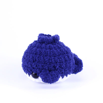 Betty the Blueberry Whale Crochet Plushie, Handmade in Massachusetts