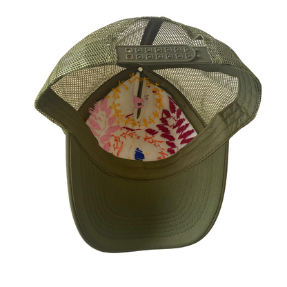 Tulum Hand-Embroidered Trucker Hat, Fair Trade from Chiapas Mexico