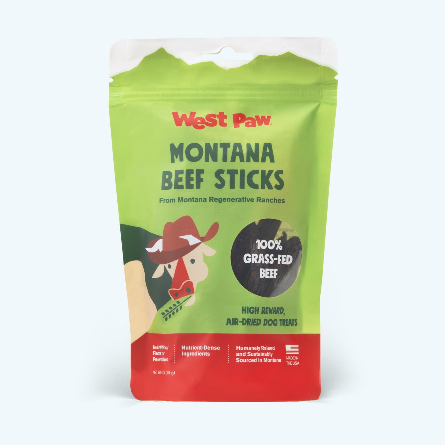 West Paw Air-Dried Beef Sticks Dog Treats from Regenerative Ranches