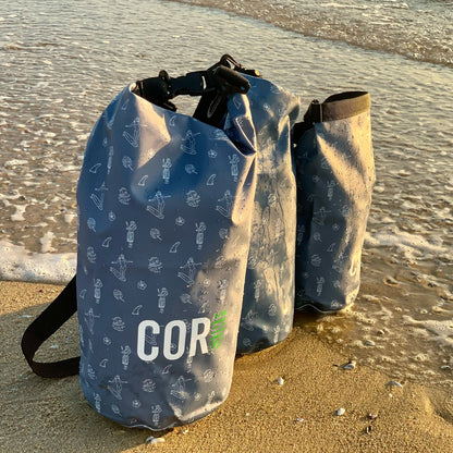 Hawaiian Print Waterproof Dry Bag - COR Surf, Ripstop, 3L to 15L