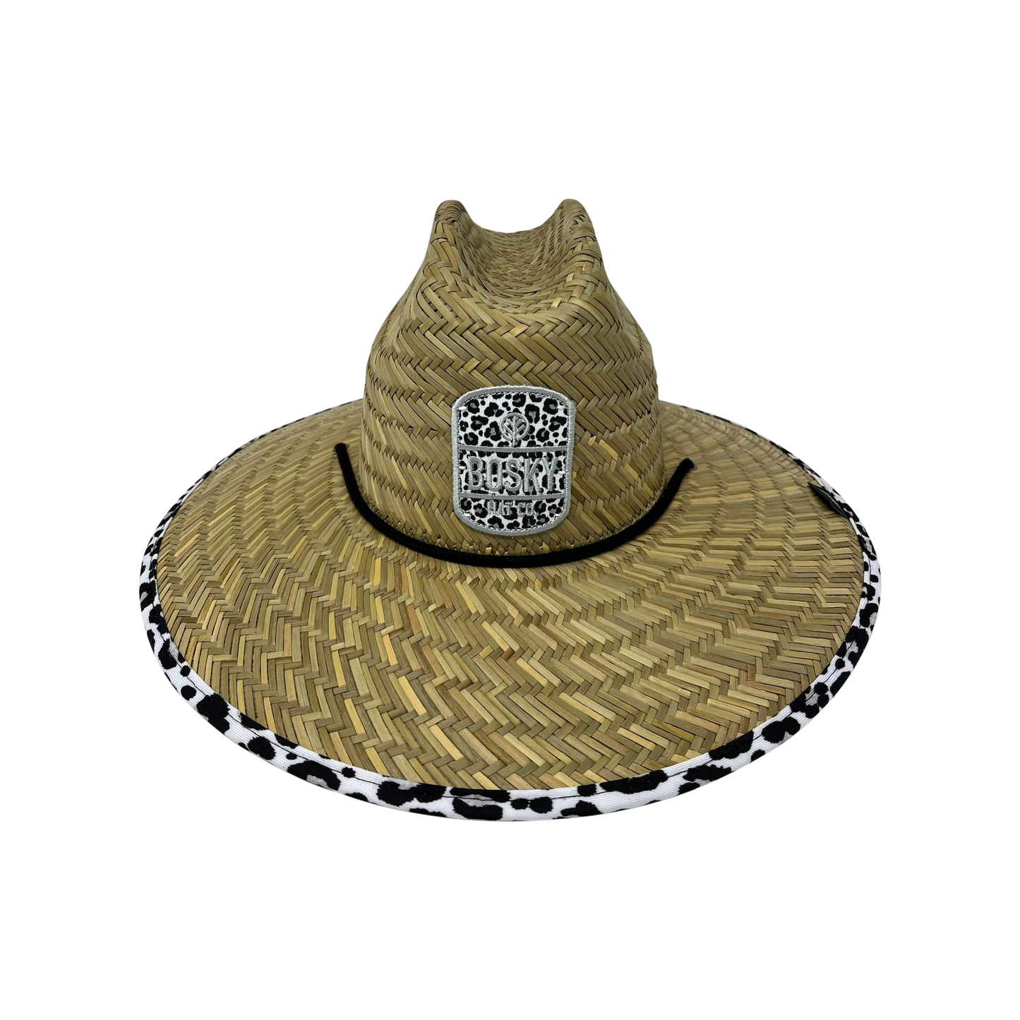Snow Leopard Straw Hat - UPF 50 Sun Protection, Bosky Hat Co.