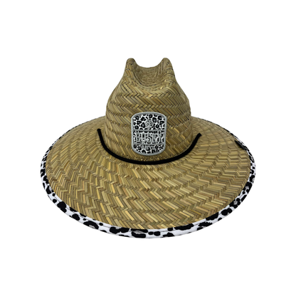 Snow Leopard Straw Hat - UPF 50 Sun Protection, Bosky Hat Co.