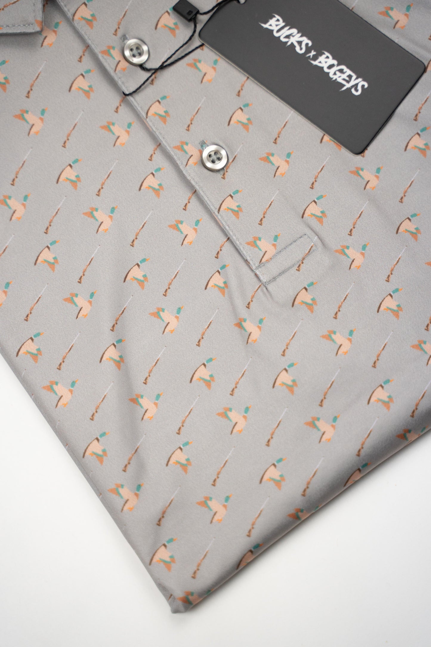 Bow Crew One More Pass Duck Hunting Golf Polo Shirt