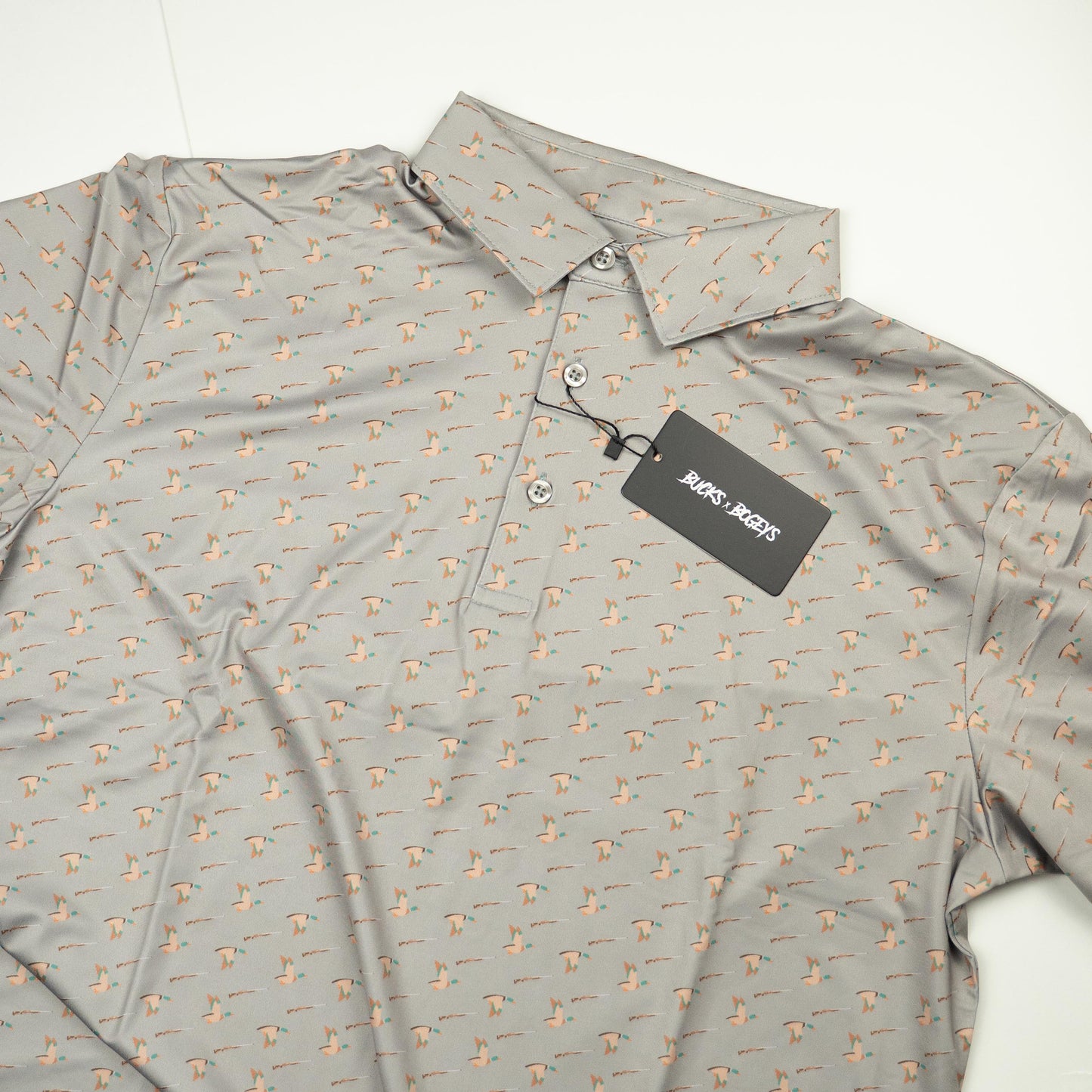 Bow Crew One More Pass Duck Hunting Golf Polo Shirt