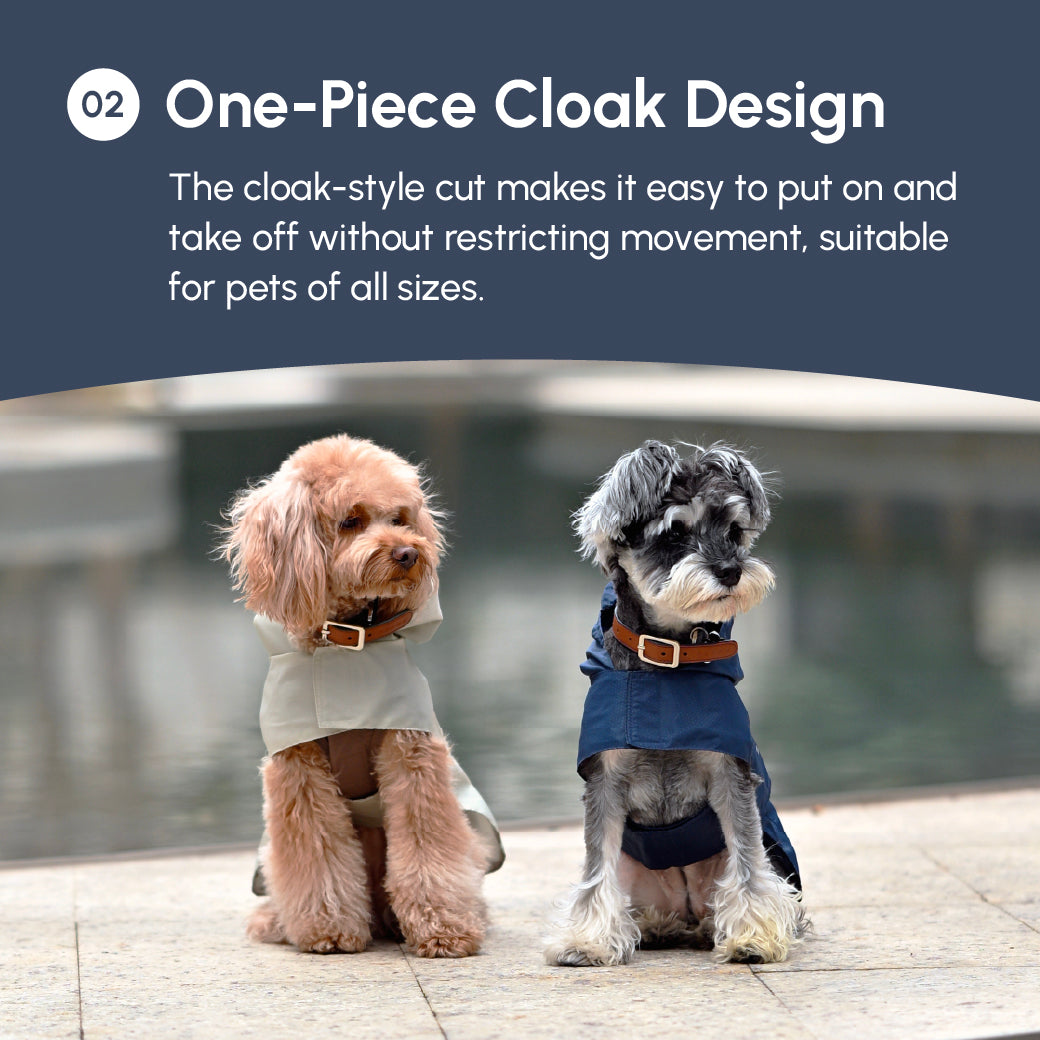 Capsule Raincoat for Dogs and Cats, Green