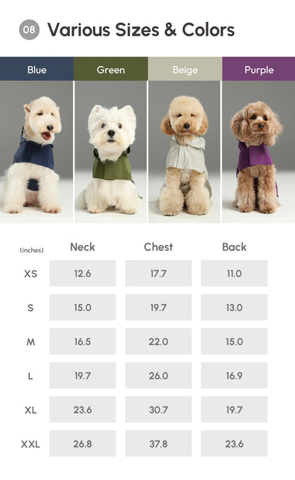 Capsule Raincoat for Dogs and Cats, Beige