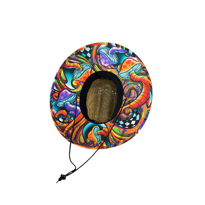 Shrooms in the Shade Straw Hat - UPF 50 Sun Protection, Bosky Hat Co.