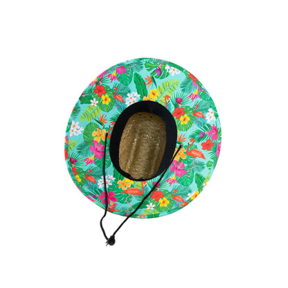 Tropical Flamingo Straw Hat - UPF 50 Sun Protection, Bosky Hat Co.