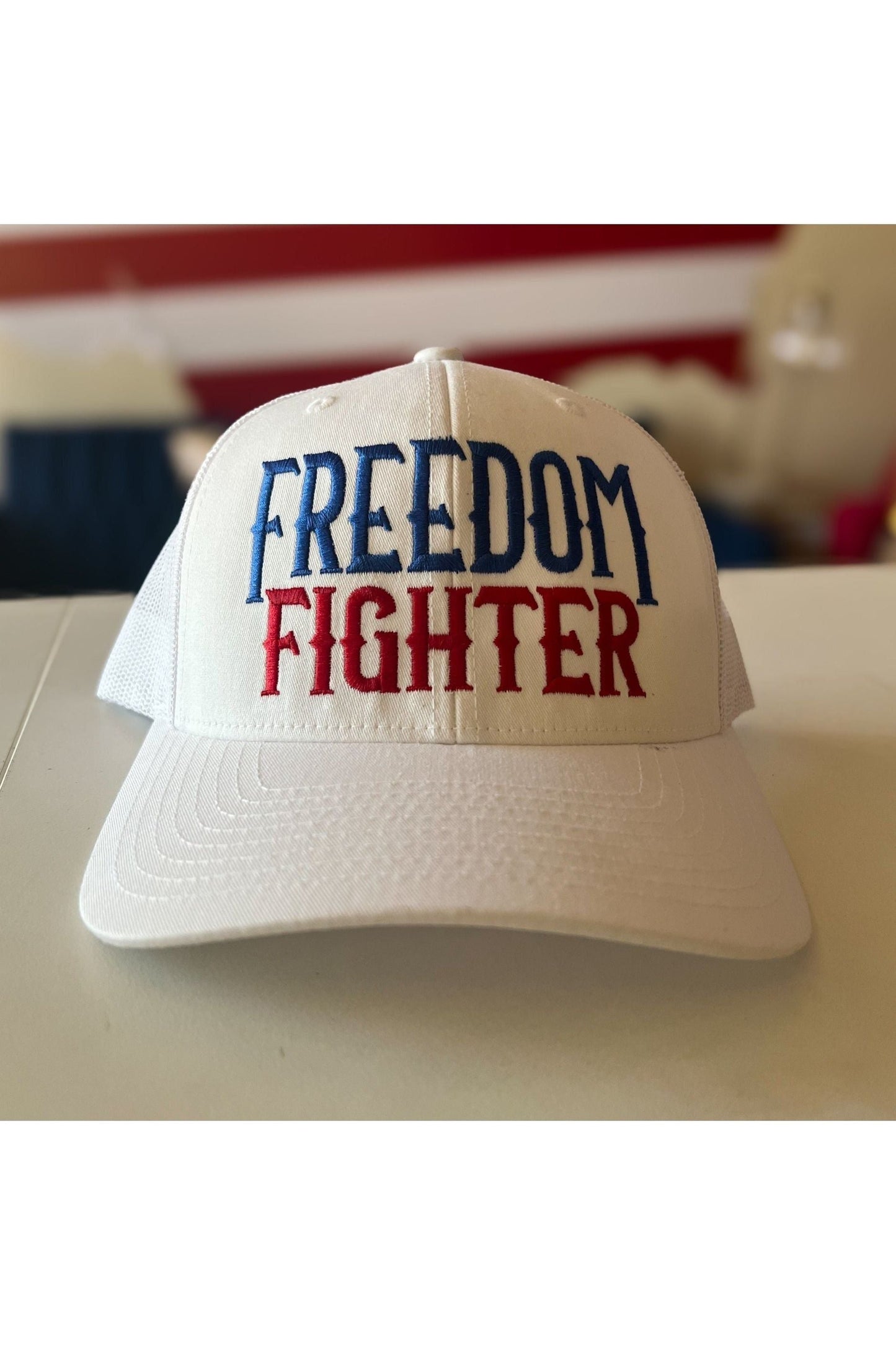 Freedom Fighter Snapback Hat Flat Bill Patriotic