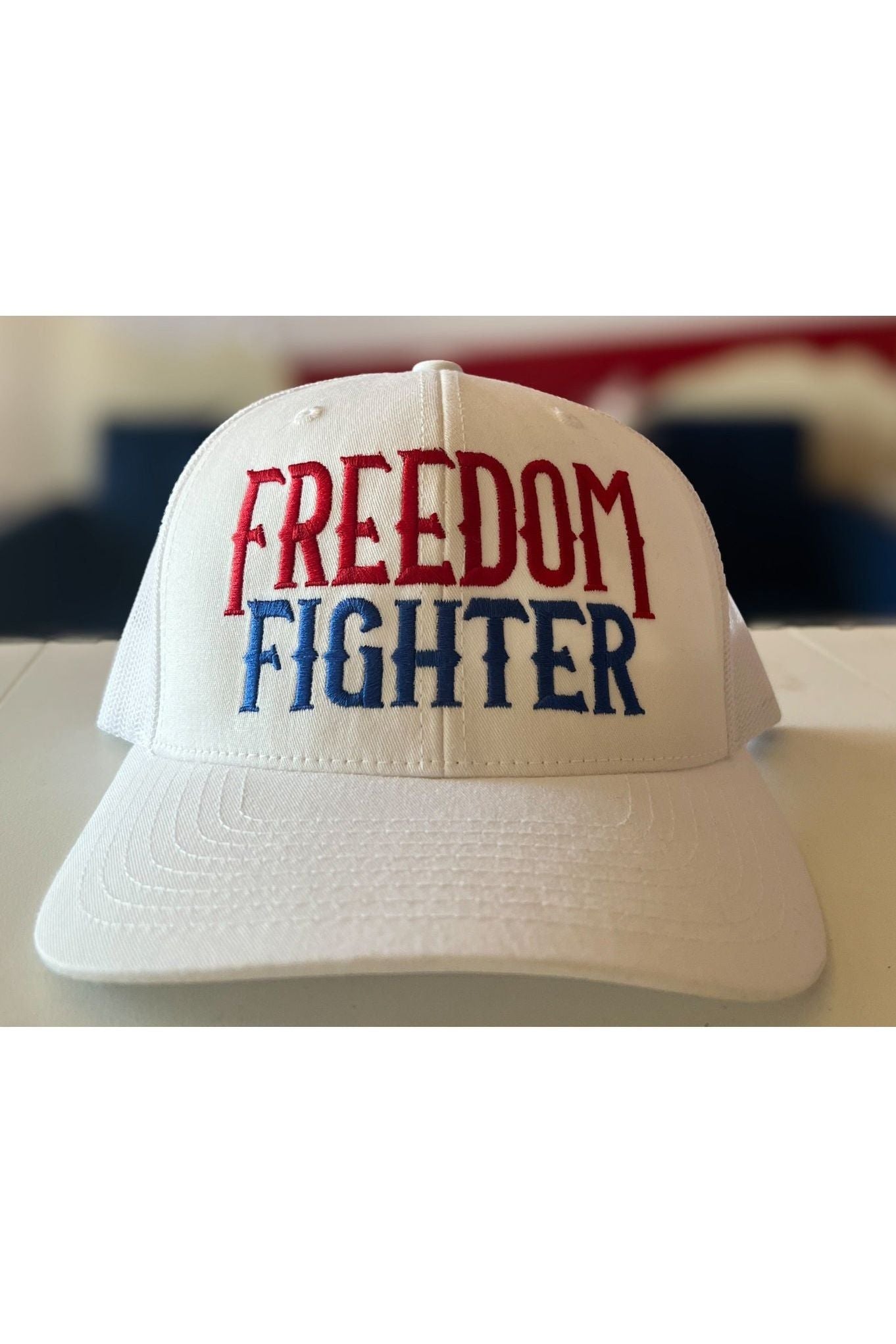 Freedom Fighter Snapback Hat Flat Bill Patriotic