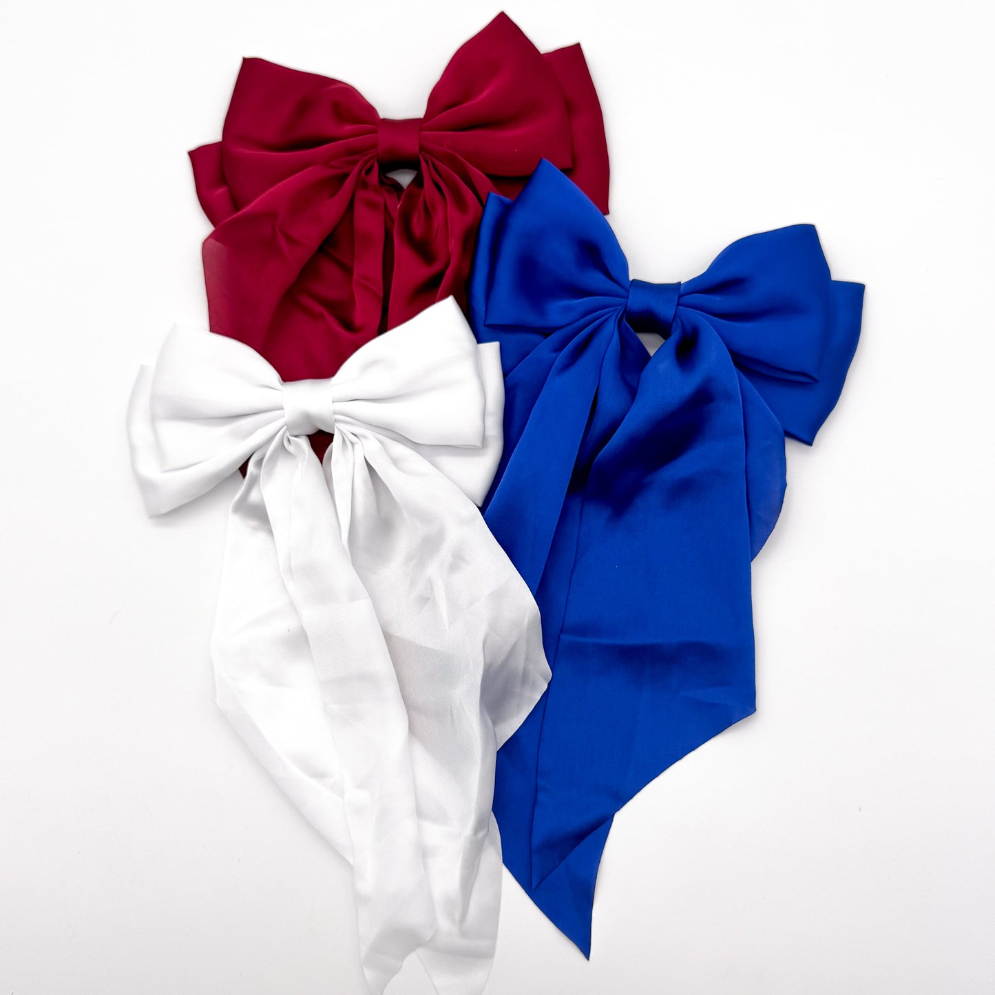 Patriotic Hair Bow with Alligator Clip