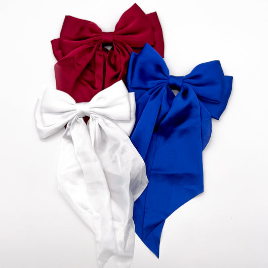 Patriotic Hair Bow with Alligator Clip