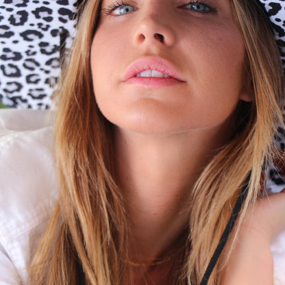 Snow Leopard Straw Hat - UPF 50 Sun Protection, Bosky Hat Co.