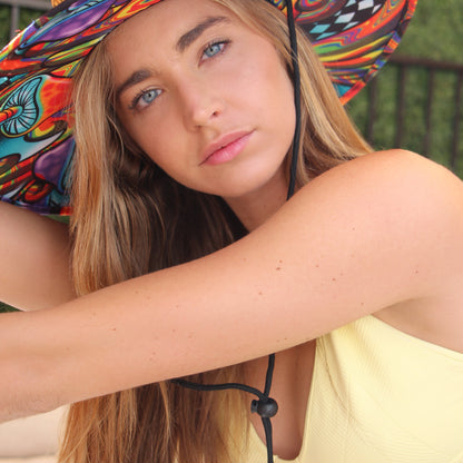 Shrooms in the Shade Straw Hat - UPF 50 Sun Protection, Bosky Hat Co.