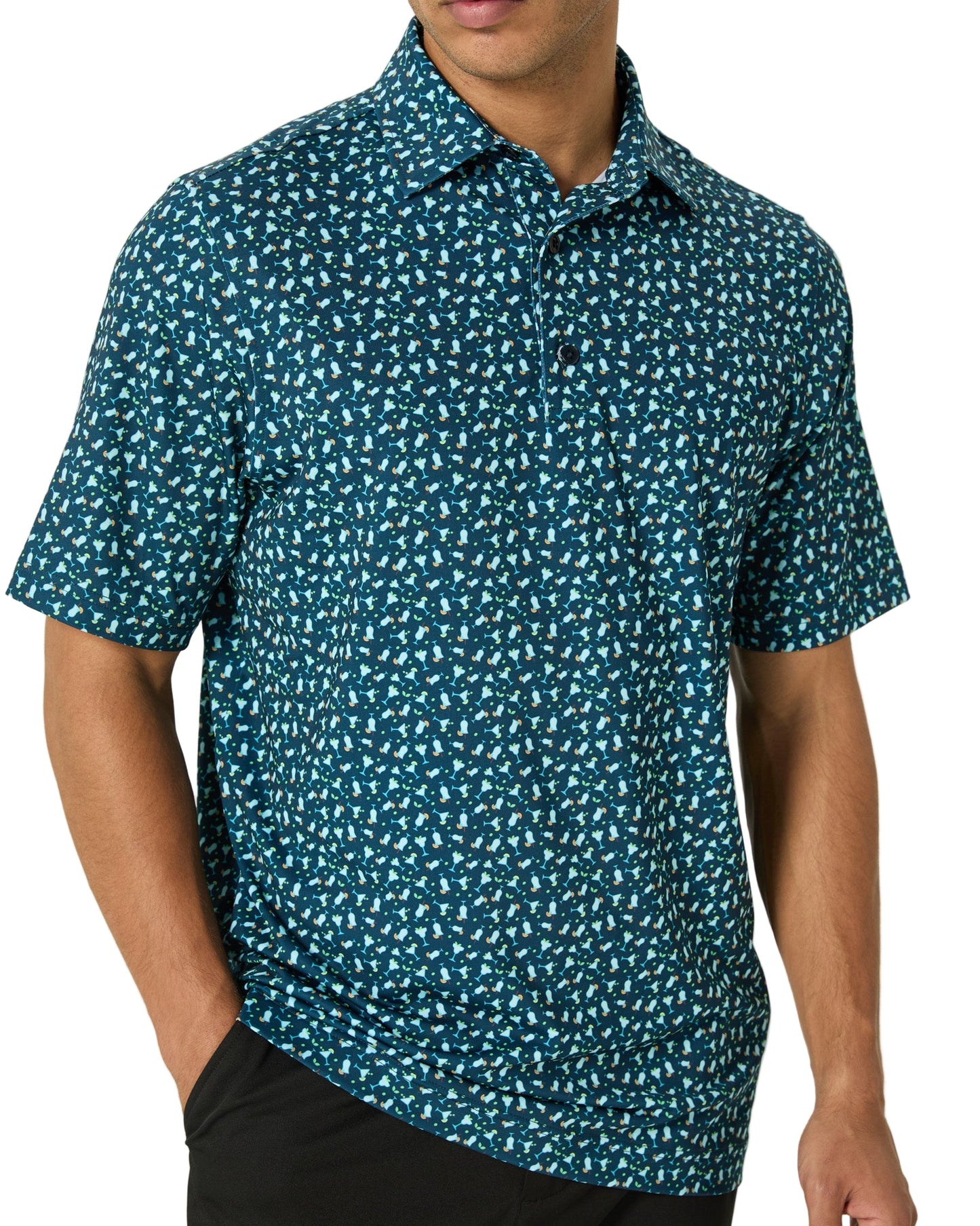 Cocktail Hour Men's Golf Polo Shirt