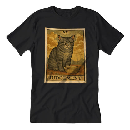 Judgement Cat Tarot T-Shirt, Funny Cat Graphic Tee