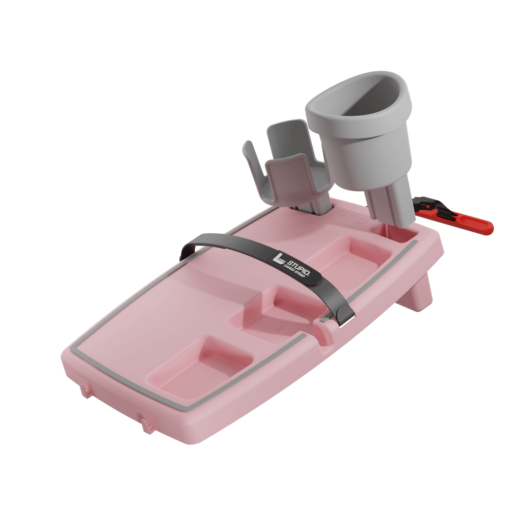 Stupid Car Tray Drink Holder Bundle with XL Cup Holder Expanders