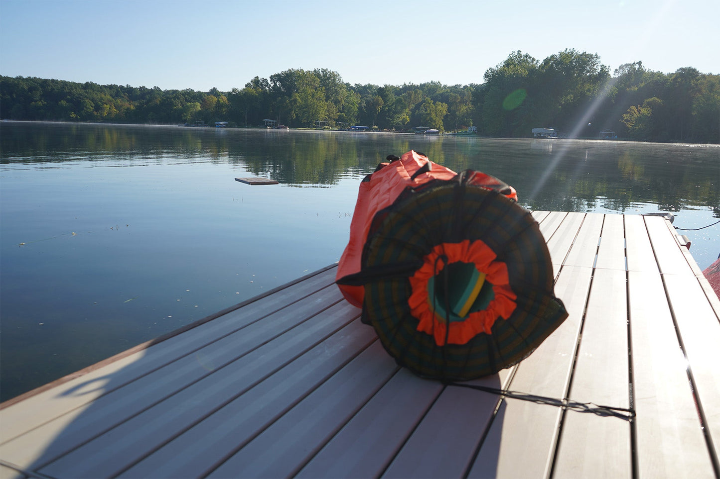 Aqua Lily Pad Storage Bag