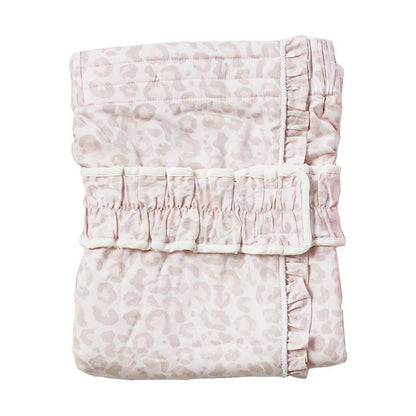 Leopard Print Spa Wrap and Headband Set - Cotton Terry Cloth, One Size