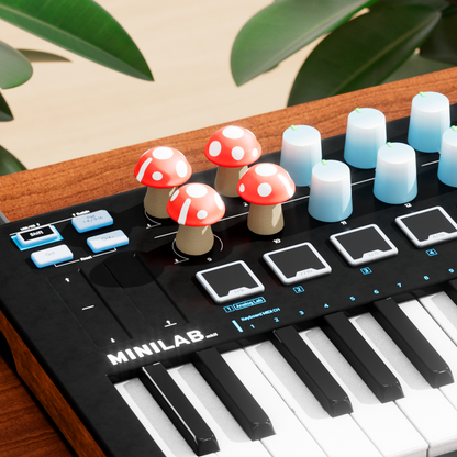 4-Pack Mushroom MIDI Knob for DJ Controllers and Synthesizers
