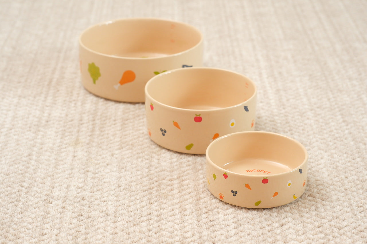 Nomnom Ceramic Pet Bowl for Dogs and Cats