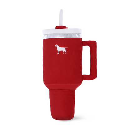PUPROAR Pup Cup Squeaky Plush Tumbler Dog Toy