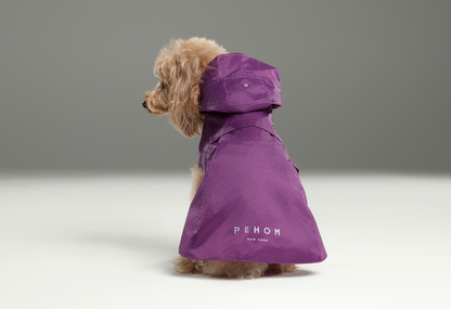 Capsule Raincoat for Dogs and Cats, Purple
