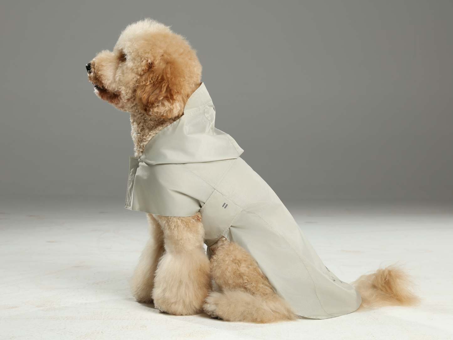 Capsule Raincoat for Dogs and Cats, Beige