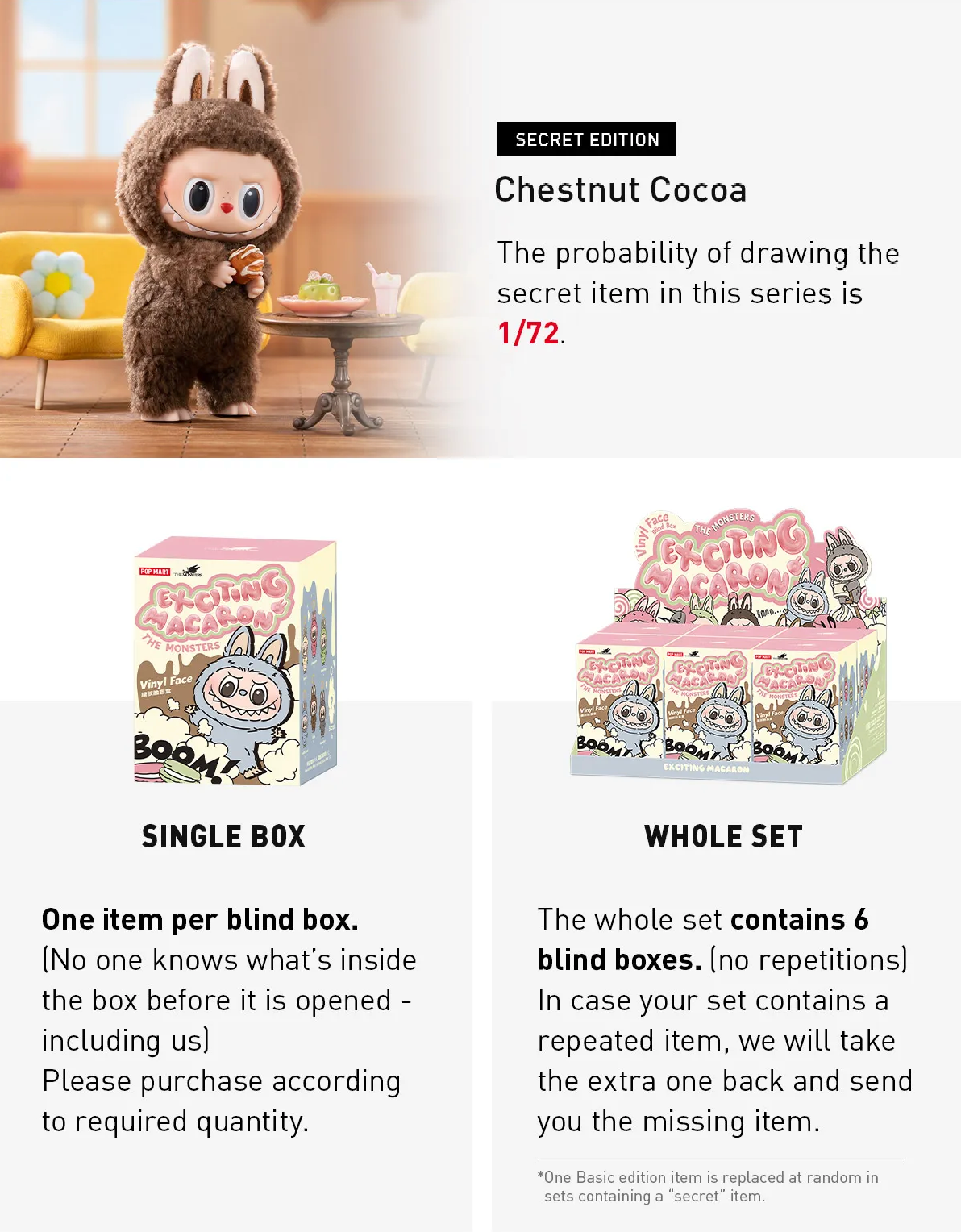 Pop Mart The Monsters Labubu Exciting Macaron Blind Box
