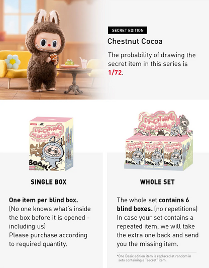 Pop Mart The Monsters Labubu Exciting Macaron Blind Box
