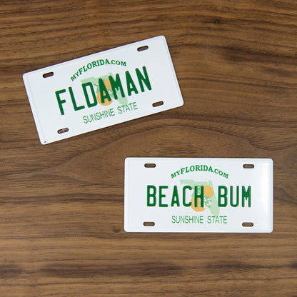 Beach Bum Florida License Plate Magnet