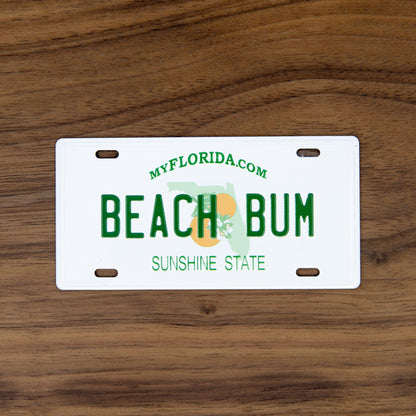 Beach Bum Florida License Plate Magnet