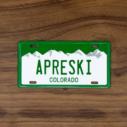 Apreski Colorado License Plate Magnet