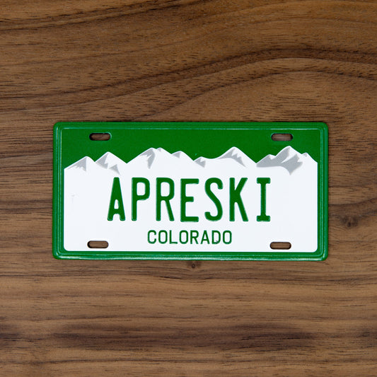 Apreski Colorado License Plate Magnet