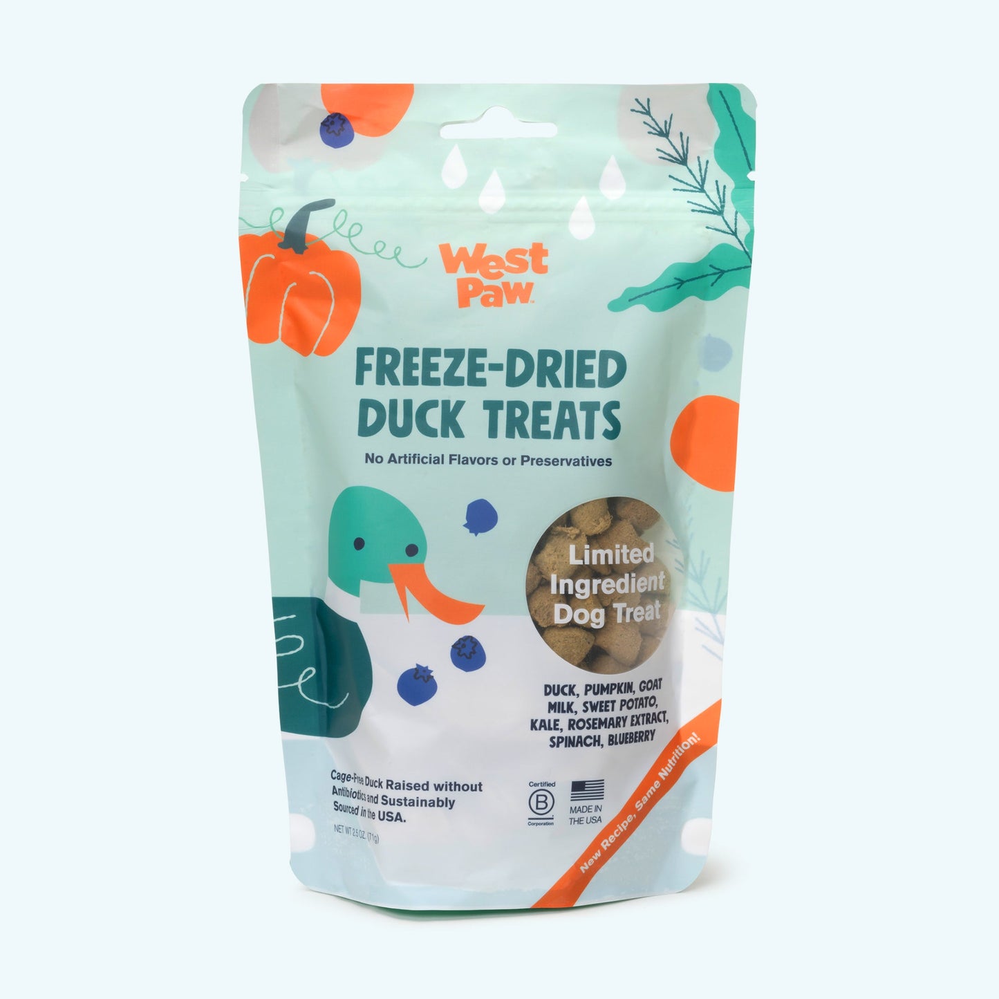 West Paw Duck with Superfood Freeze-Dried Raw Dog Treats