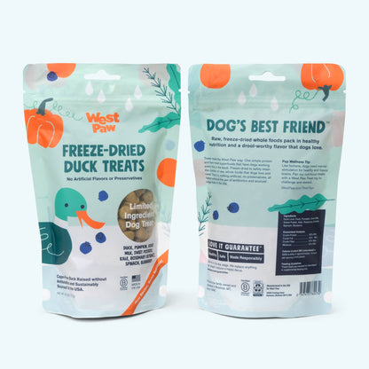 West Paw Duck with Superfood Freeze-Dried Raw Dog Treats