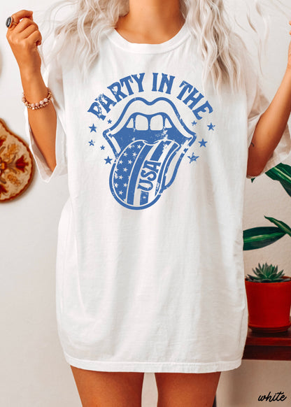 Party in the USA Tee, 6 Colors, Comfort Colors Screen Print