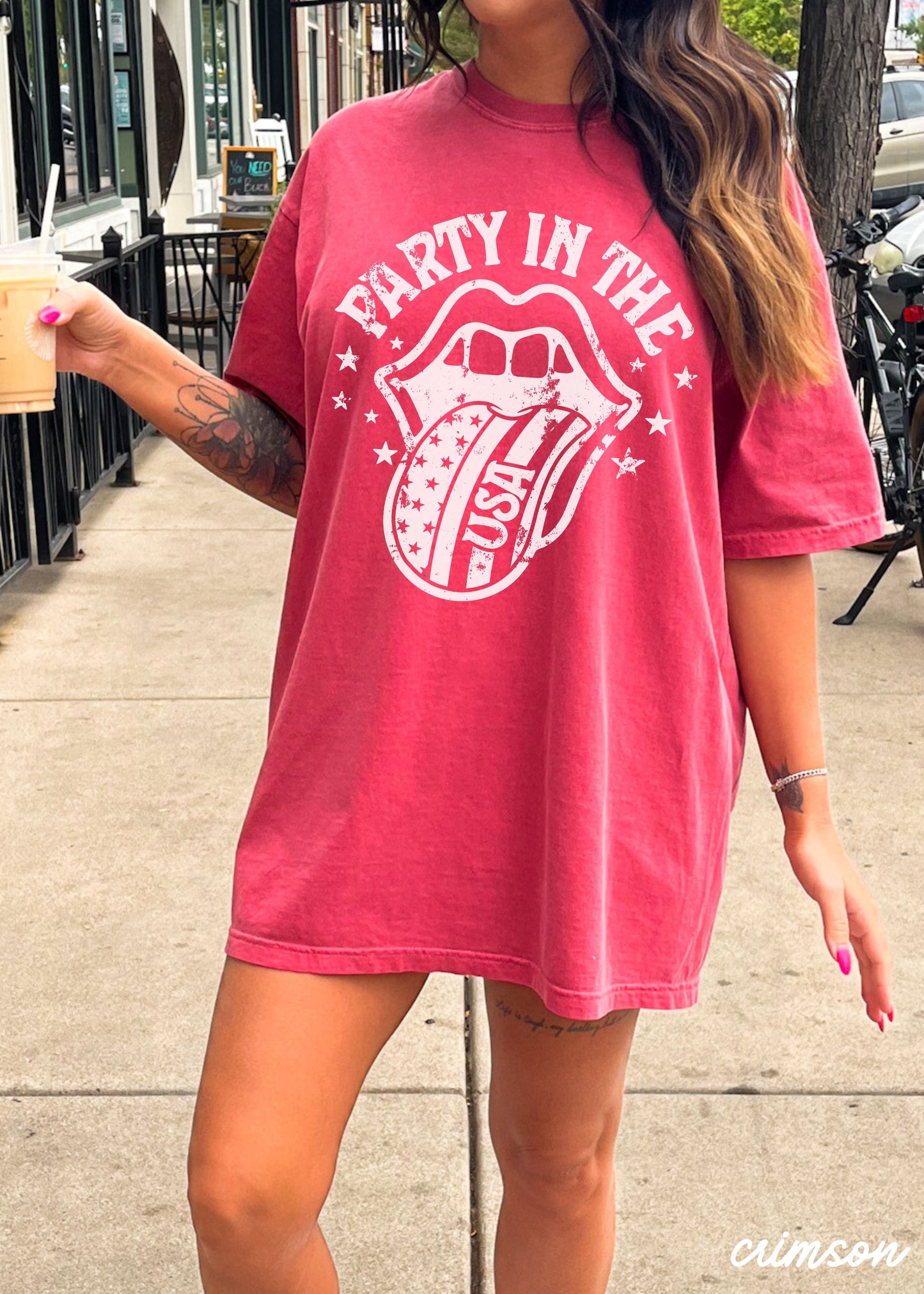 Party in the USA Tee, 6 Colors, Comfort Colors Screen Print