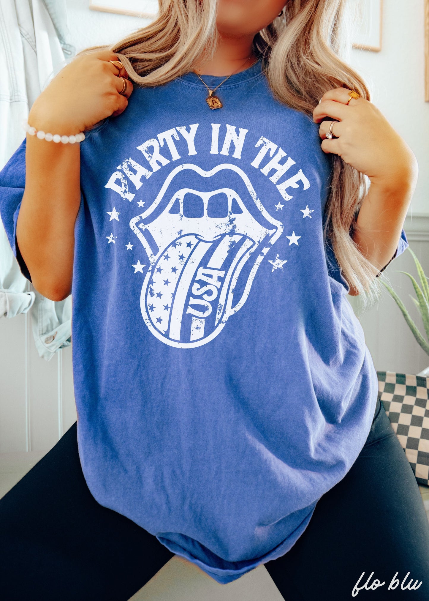 Party in the USA Tee, 6 Colors, Comfort Colors Screen Print