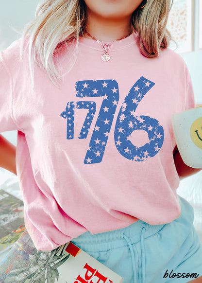 1776 Stars Tee, 7 Colors, Comfort Colors Screen Print
