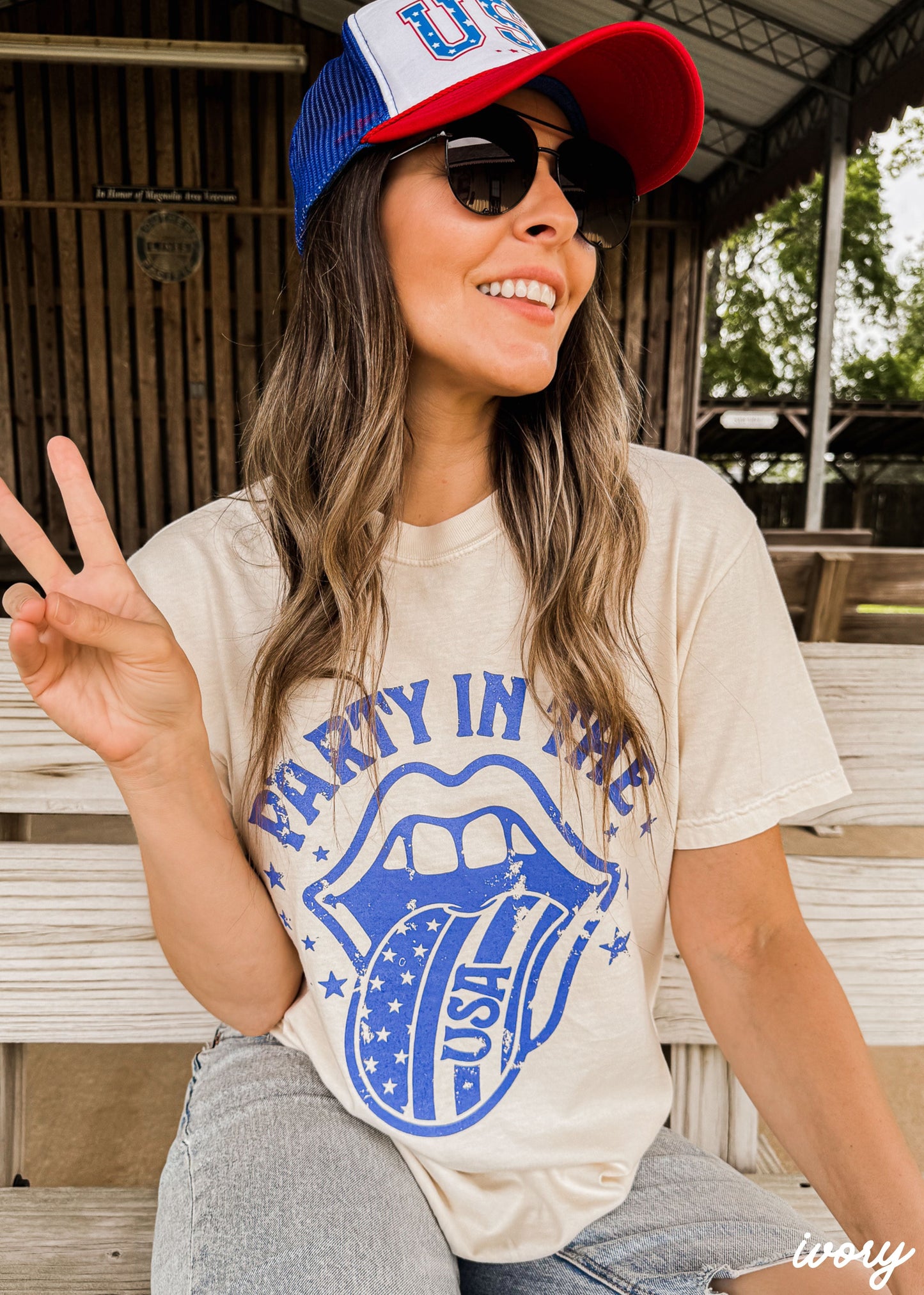 Party in the USA Tee, 6 Colors, Comfort Colors Screen Print