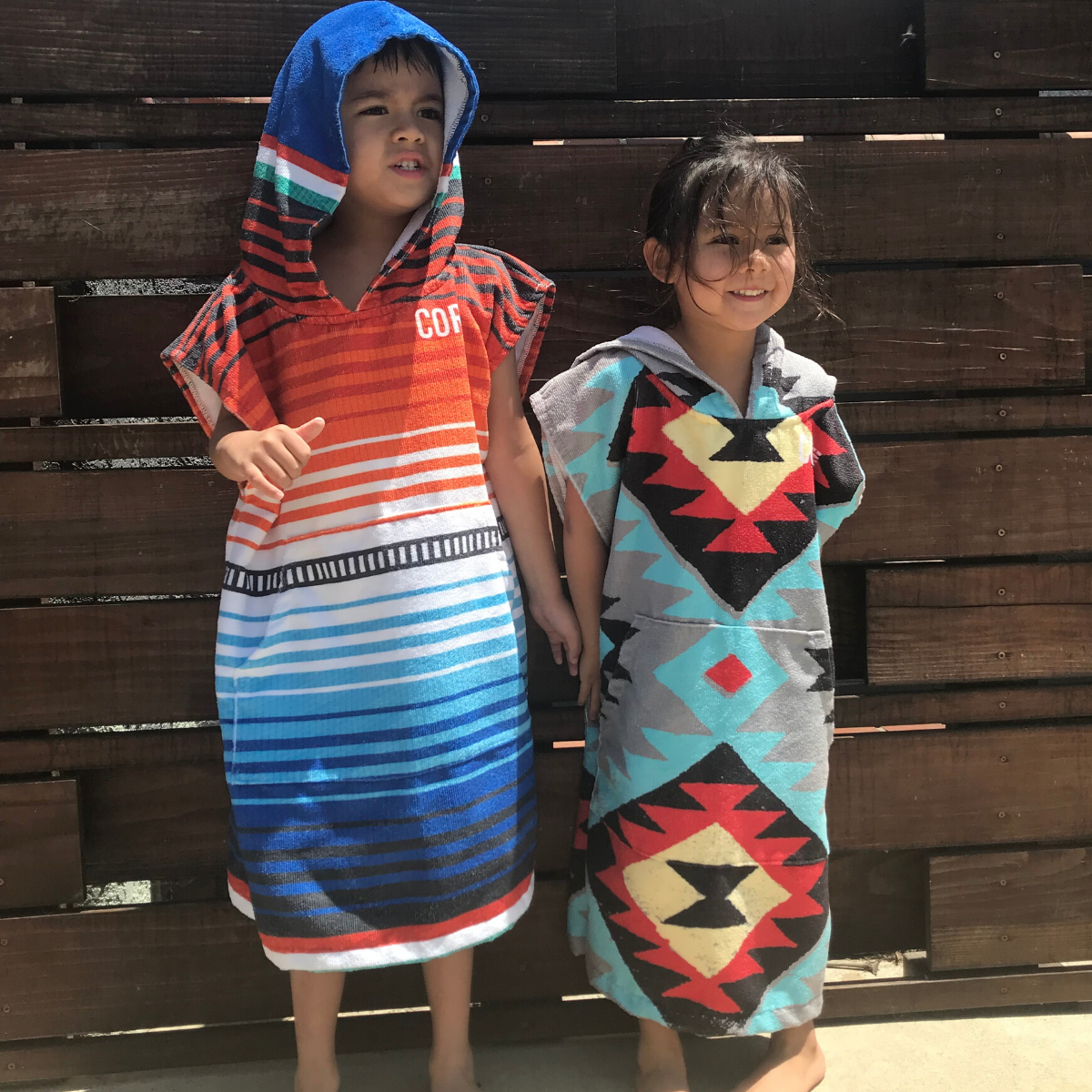 Kids Microfiber Changing Towel Poncho - COR Surf Sarape, Small (Ages 3-8)