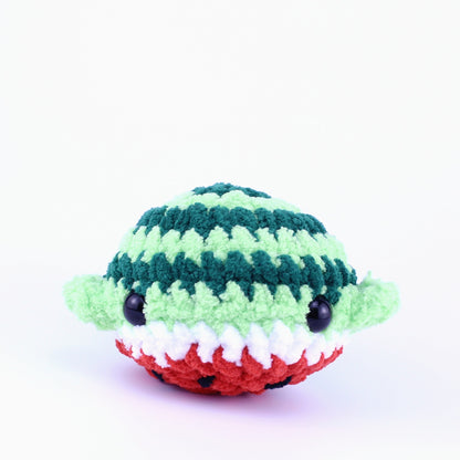 Wanda the Watermelon Whale Crochet Plushie