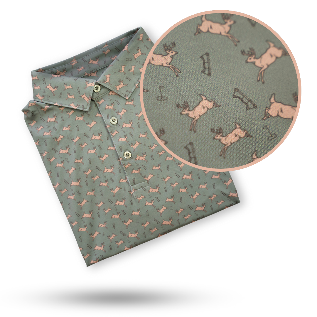 Bow Crew Bows and Bucks Golf Polo Shirt