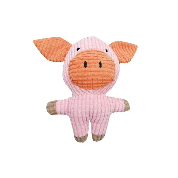Milou and Lumi Pig Plush Squeaky Dog Toy