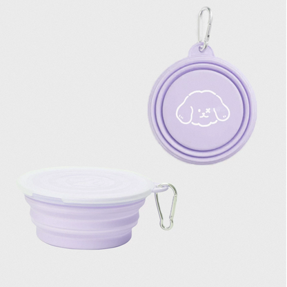 Milou and Lumi Single Foldable Silicone Pet Travel Bowl